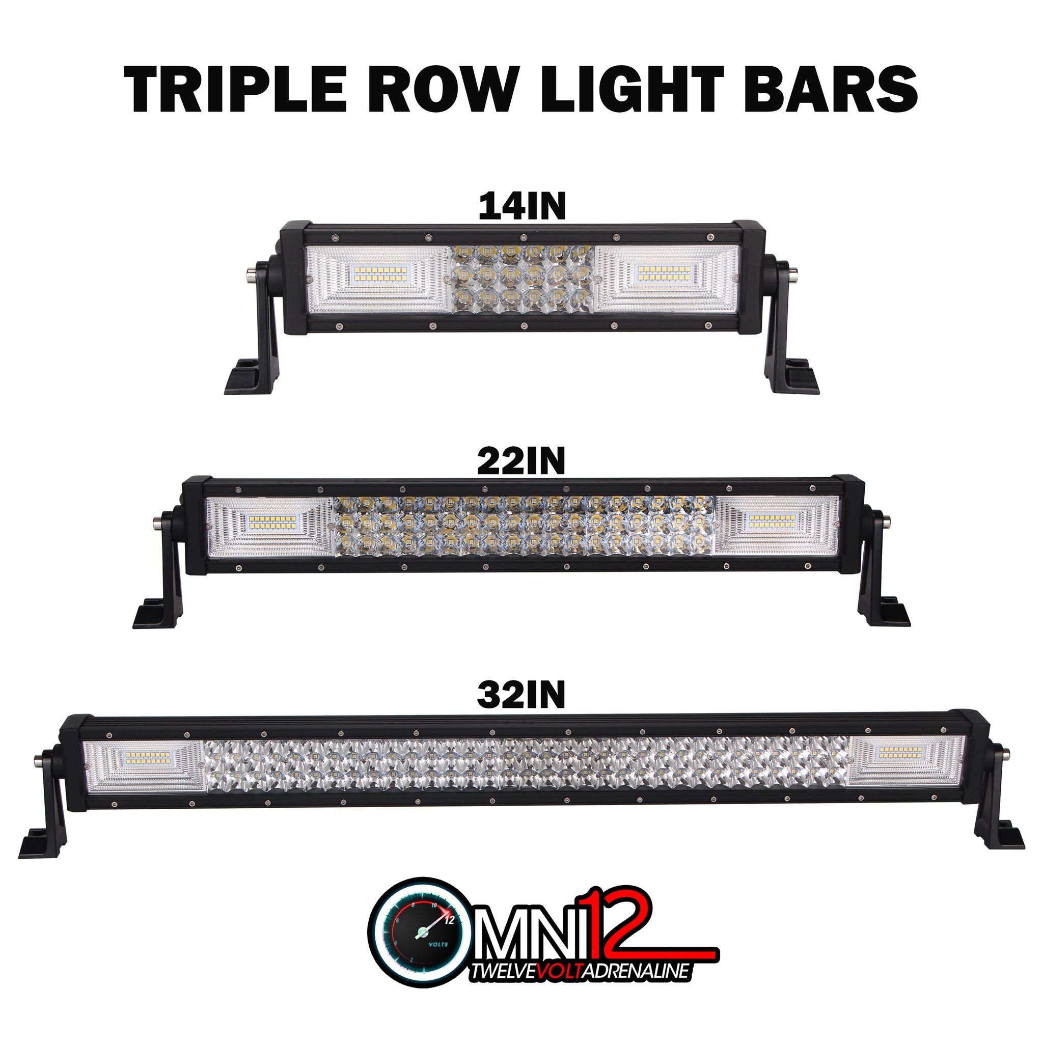 LED Light Bar Triple Row With Flood Spot Combo Beam – OMNI12