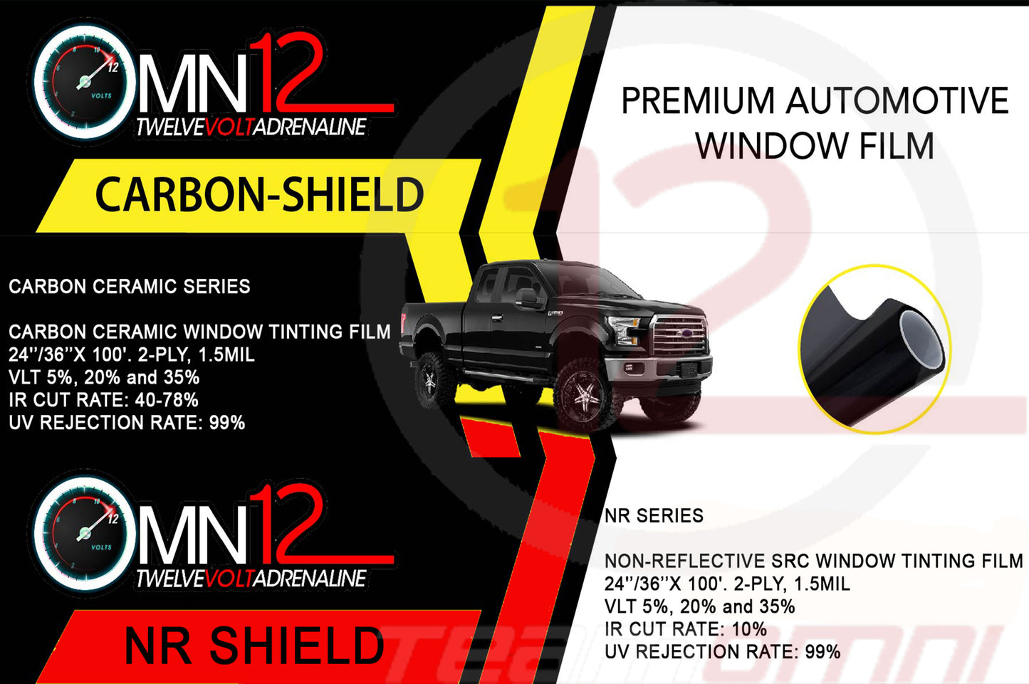 WINDOW FILM - CARBON CERAMIC / NON-REFLECTIVE SRC - O12-TF-CC/NR