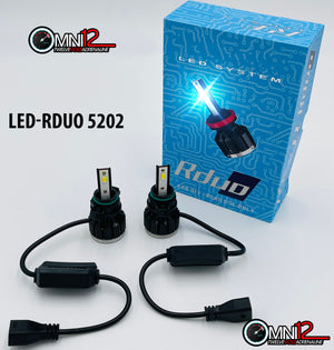 Omni12 Upgraded Rduo LED headlight kit - each bulb with Tri-color temperature options - 3k-6k-8k