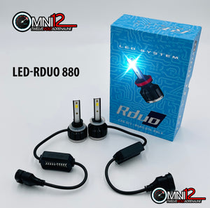 Omni12 Upgraded Rduo LED headlight kit - each bulb with Tri-color temperature options - 3k-6k-8k