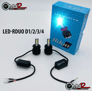 Omni12 Upgraded Rduo LED headlight kit - each bulb with Tri-color temperature options - 3k-6k-8k